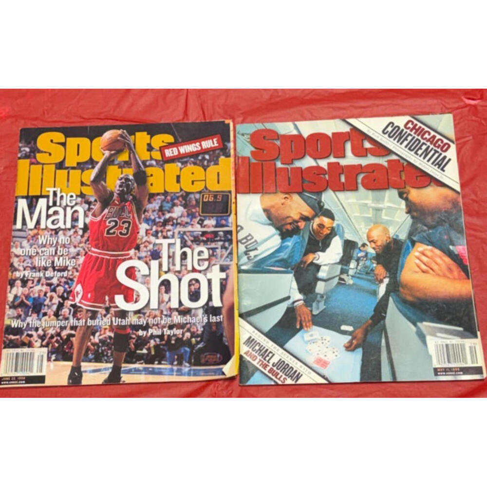 Sports Illustrated Michael Jordan Chicago Bulls Lot of 2 Magazines